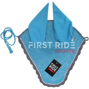 Fly Veil Horse Ear Bonnet Crochet | Cotton Crochet with Lycra Ears | First Ride Sports FRS-FVEN-104