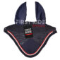 Navy Blue Fly Veil Horse Ear Bonnet Crochet | Cotton Crochet with Lycra Ears | First Ride Sports FRS-FVEN-107
