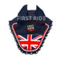 Union Jack Fly Veil Horse Ear Bonnet Crochet | Cotton Crochet with Lycra Ears | First Ride Sports FRS-FVEN-109